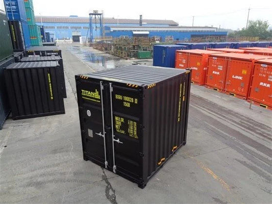 10-Fuß-High-Cube-Seecontainer, schwarz - Neu