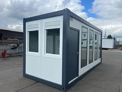 Tragbarer Bürocontainer mit Panoramafenstern (Ref: C3301)