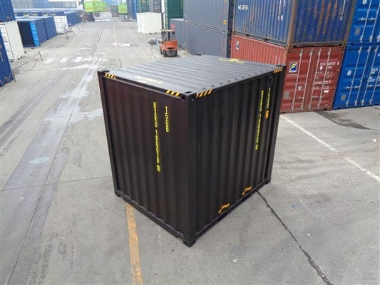 10-Fuß-High-Cube-Seecontainer, schwarz - Neu