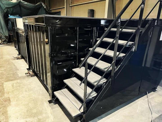 6 m schwarzer Containerpool