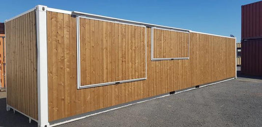 40-Fuß-Barcontainer aus Holz