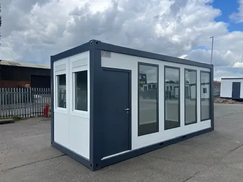 Tragbarer Bürocontainer mit Panoramafenstern (Ref: C3301)